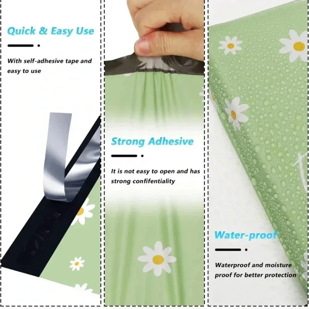 Thank You Poly Mailer 10x13 Inch 100 Pcs, Waterproof and Tear-Resistant Shipping
